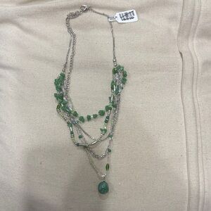 Elegant Green Beaded Necklace
